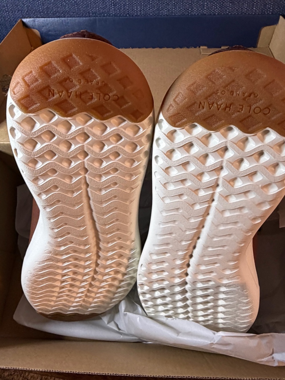 Cole Haan Grandpro Chestnut Leather Low-Top Sneakers - Picture 4 of 9